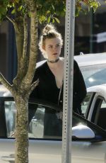 ELLE FANNING Leaves Her Hotel in New Orleans 10/29/2016