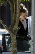 ELLE FANNING Leaves Her Hotel in New Orleans 10/29/2016
