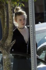 ELLE FANNING Leaves Her Hotel in New Orleans 10/29/2016