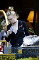 ELLE FANNING Leaves Her Hotel in New Orleans 10/29/2016