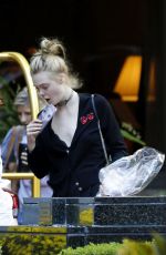 ELLE FANNING Leaves Her Hotel in New Orleans 10/29/2016
