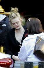 ELLE FANNING Leaves Her Hotel in New Orleans 10/29/2016