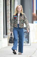 ELLE FANNING Out and About in Los Angeles 10/12/2016