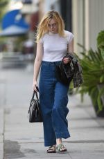 ELLE FANNING Out and About in Los Angeles 10/12/2016