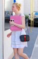 ELLE FANNING Out in Beverly Hills 10/20/2016