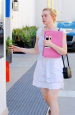 ELLE FANNING Out in Beverly Hills 10/20/2016