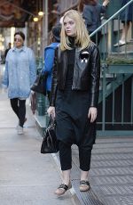 ELLE FANNING Out in New York 10/07/2016