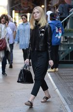 ELLE FANNING Out in New York 10/07/2016