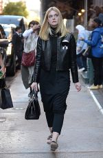 ELLE FANNING Out in New York 10/07/2016