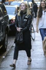 ELLE FANNING Out in New York 10/07/2016