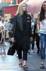 ELLE FANNING Out in New York 10/07/2016