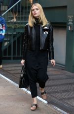 ELLE FANNING Out in New York 10/07/2016