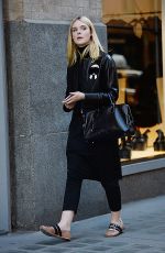 ELLE FANNING Out in New York 10/07/2016