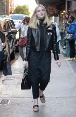 ELLE FANNING Out in New York 10/07/2016