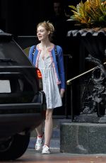 ELLE FANNING Outside Her Hotel in New Orleans 10/27/2016