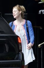 ELLE FANNING Outside Her Hotel in New Orleans 10/27/2016