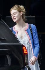 ELLE FANNING Outside Her Hotel in New Orleans 10/27/2016