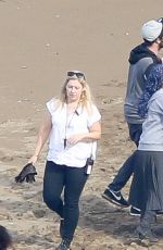 EMILIA CLARKE on the Set of Game of Thrones in Zumaia 10/25/2016