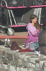 EMILIA CLARKE on the Set of Game of Thrones in Zumaia 10/25/2016
