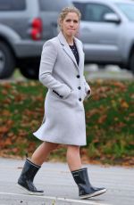 EMILY BETT RICKARDS Arrives on the Set of ‘Supergirl’ in Delta 10/12/2016