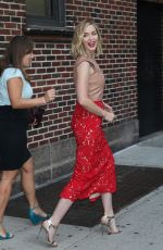 EMILY BLUNT at The Late Show with Stephen Colbert in New York 10/06/2016