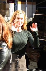 EMILY BLUNT at The Late Show with Stephen Colbert in New York 10/06/2016