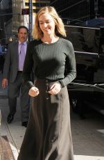 EMILY BLUNT at The Late Show with Stephen Colbert in New York 10/06/2016