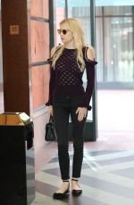 EMMA ROBERTS Arrives at a Doctor