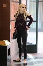 EMMA ROBERTS Arrives at a Doctor