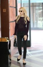 EMMA ROBERTS Arrives at a Doctor