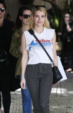 EMMA ROBERTS Arrives at Chateau Marmont in Los Angeles 10/26/2016