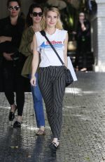 EMMA ROBERTS Arrives at Chateau Marmont in Los Angeles 10/26/2016