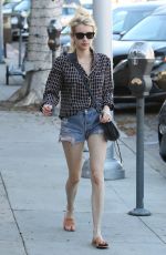 EMMA ROBERTS in Cut Off Out in Beverly Hills 10/22/2016