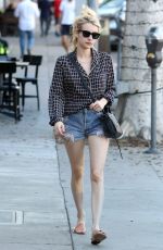 EMMA ROBERTS in Cut Off Out in Beverly Hills 10/22/2016