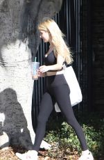 EMMA ROBERTS in Tights Out in West Hollywood 10/17/2016