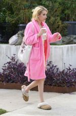 EMMA ROBERTS on the Set of 