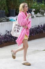 EMMA ROBERTS on the Set of 
