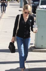 EMMA ROBERTS Out for Coffee in Beverly Hills 10/20/2016
