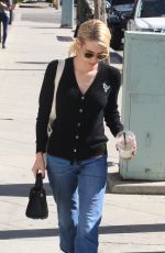 EMMA ROBERTS Out for Coffee in Beverly Hills 10/20/2016