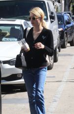 EMMA ROBERTS Out for Coffee in Beverly Hills 10/20/2016