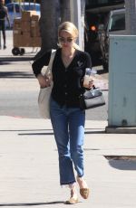 EMMA ROBERTS Out for Coffee in Beverly Hills 10/20/2016