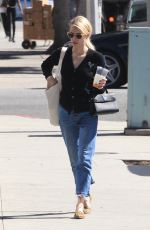 EMMA ROBERTS Out for Coffee in Beverly Hills 10/20/2016