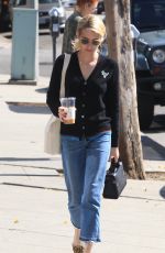 EMMA ROBERTS Out for Coffee in Beverly Hills 10/20/2016