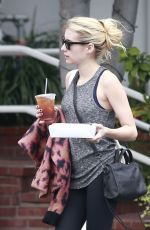 EMMA ROBERTS Out for Lunch in West Hollywood 10/23/2016