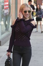 EMMA ROBERTS Out in Beverly Hills 10/07/2016