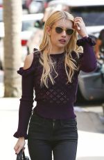 EMMA ROBERTS Out in Beverly Hills 10/07/2016