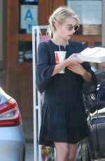 EMMA ROBERTS Picks up Some Lunch Out in Los Angeles 10/04/2016
