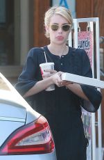 EMMA ROBERTS Picks up Some Lunch Out in Los Angeles 10/04/2016