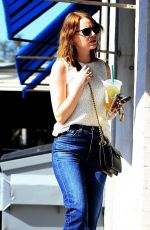 EMMA STONE Out and About in West Hollywood 10/25/2016