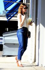EMMA STONE Out and About in West Hollywood 10/25/2016
